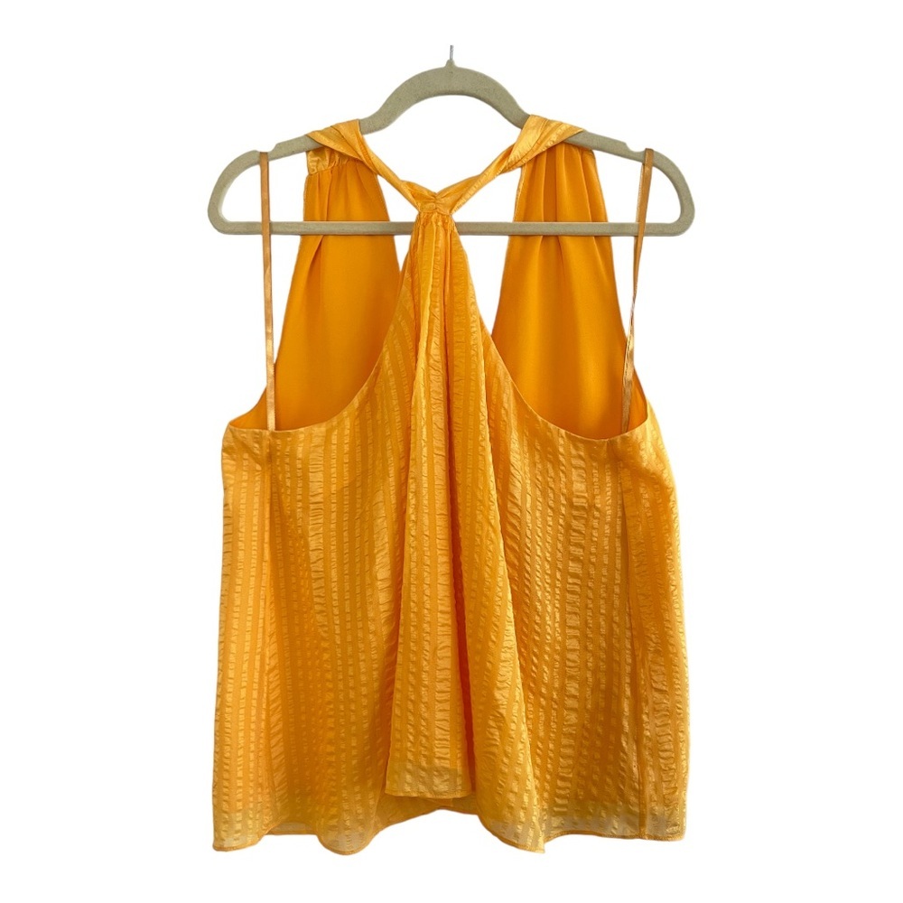 Frame  Silk Top Two Way Halter Sunrise Blouse Size Large NWOT - Picture 5 of 7